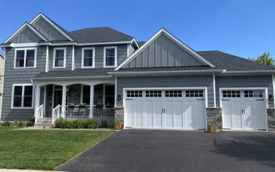 New Siding Project in Maple Grove Using Shakes Board & Batten and Lap Siding from LP Smartside