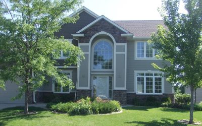 New Siding Project in Maple Grove Using Hardie Shakes, Hardie Lap Siding and Cultured Stone Siding from James Hardie